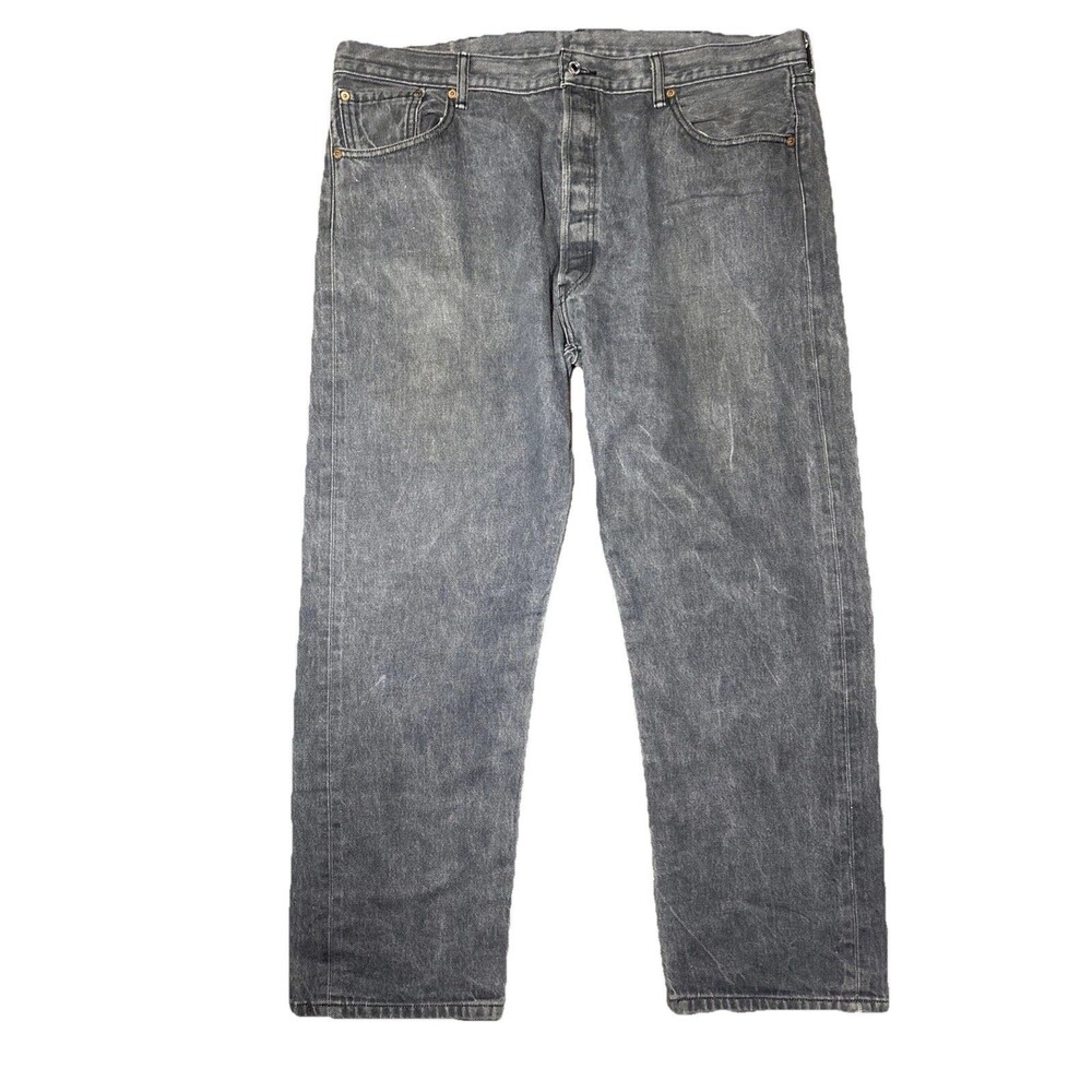 LEVIS 501 Jeans Mens Size 42x32 Original Fit Straight Leg Dark Wash